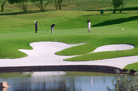 Golf in Vilamoura - sand